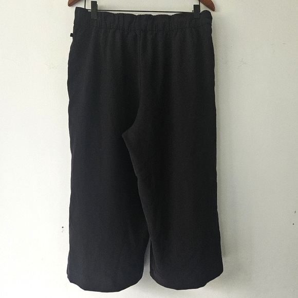 Lululemon Black Tie Waist Noir Crop Pants Size 12 - Picture 4 of 9